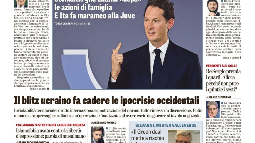 Oggi in edicola