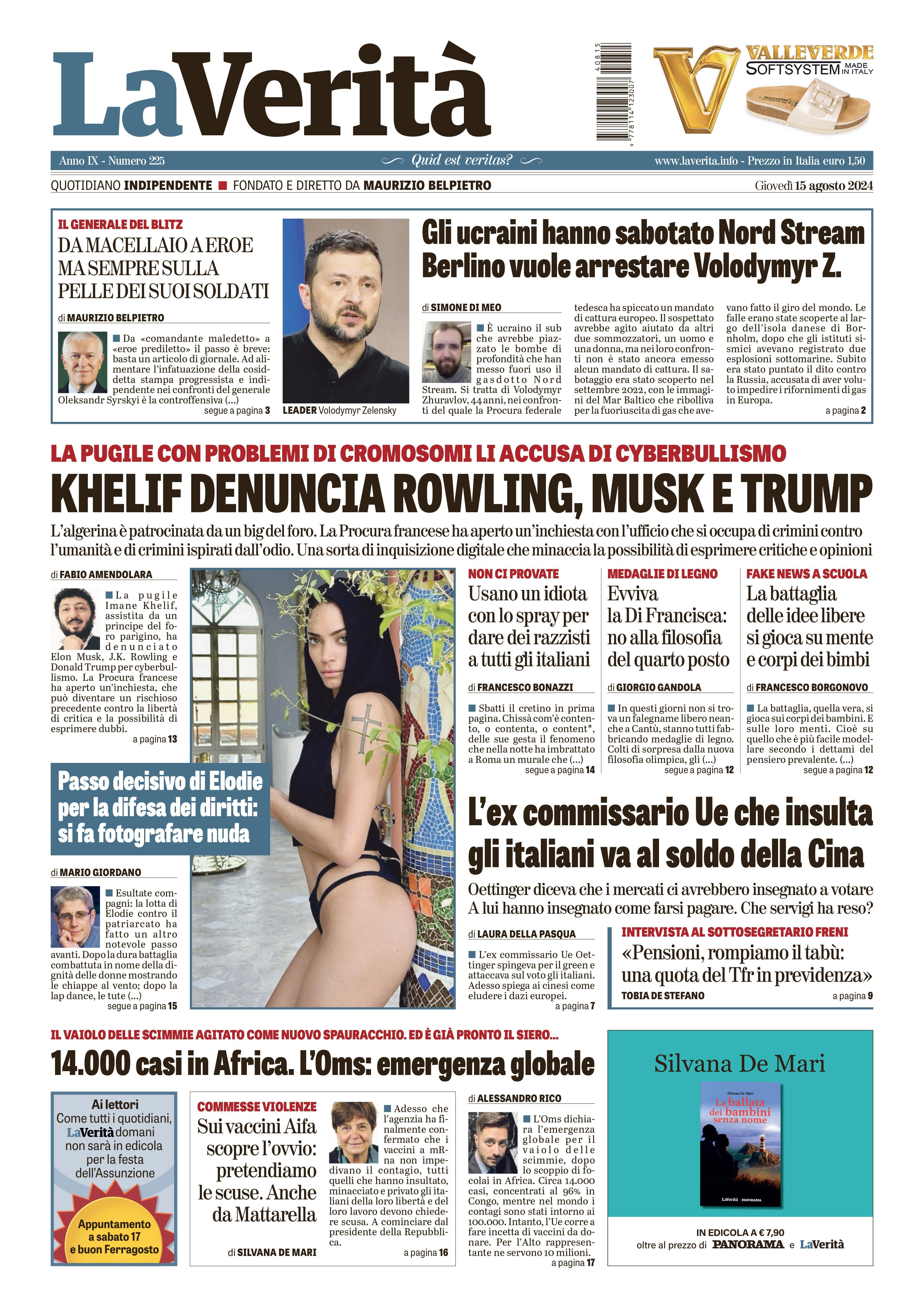 Oggi in edicola