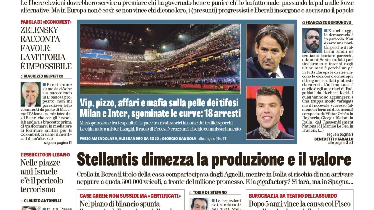 Oggi in edicola