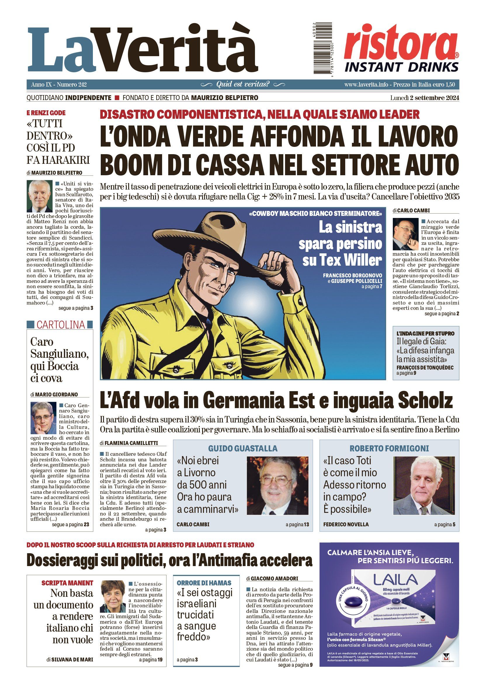 Oggi in edicola