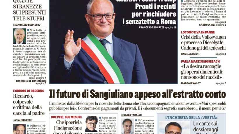 Oggi in edicola