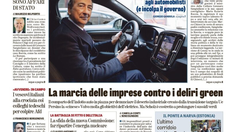 Oggi in edicola
