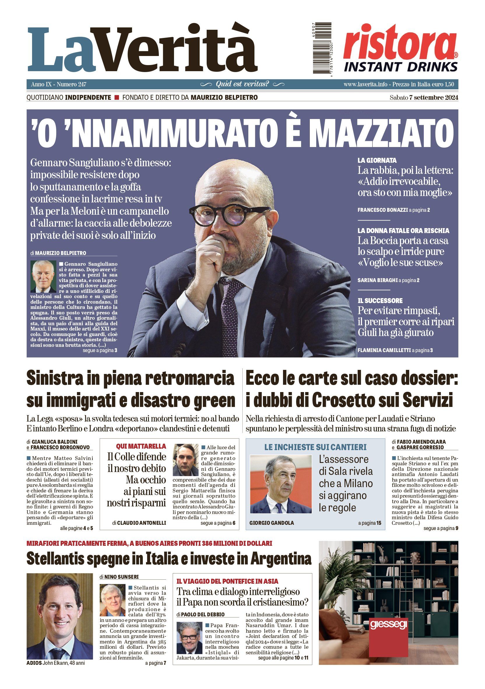 Oggi in edicola