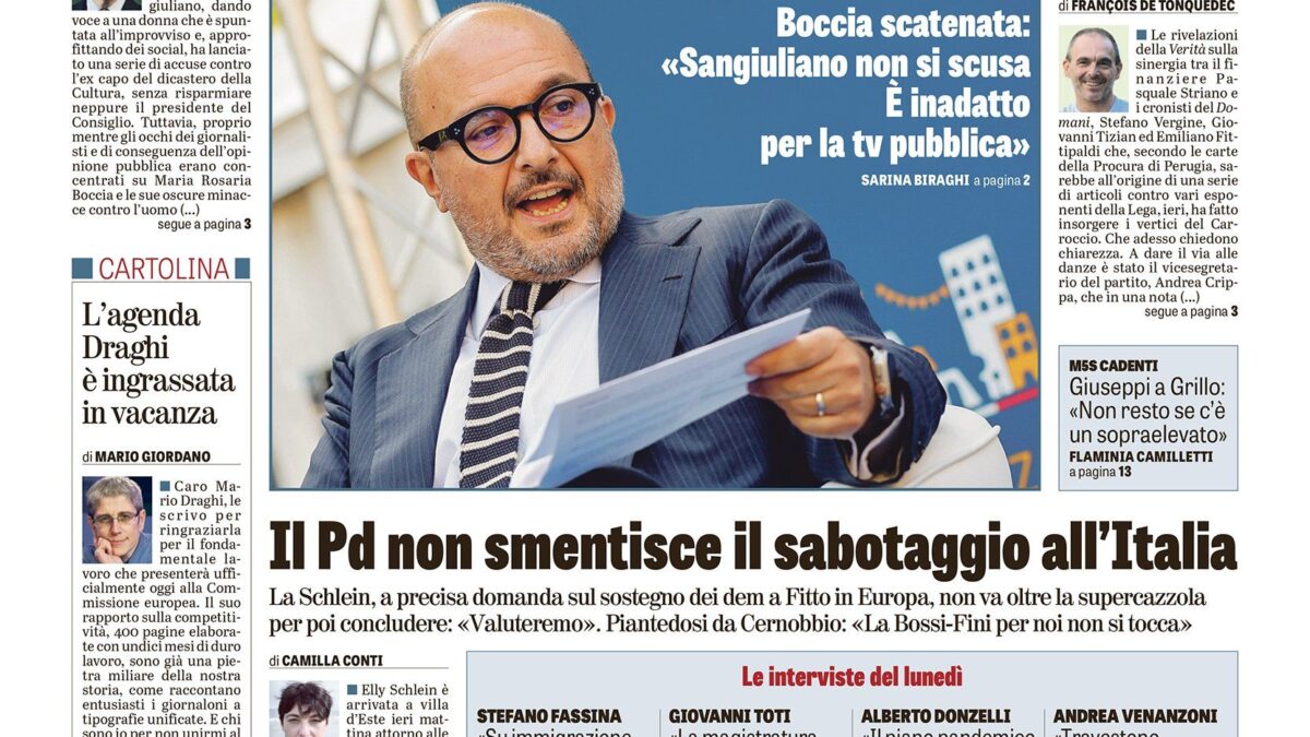 Oggi in edicola