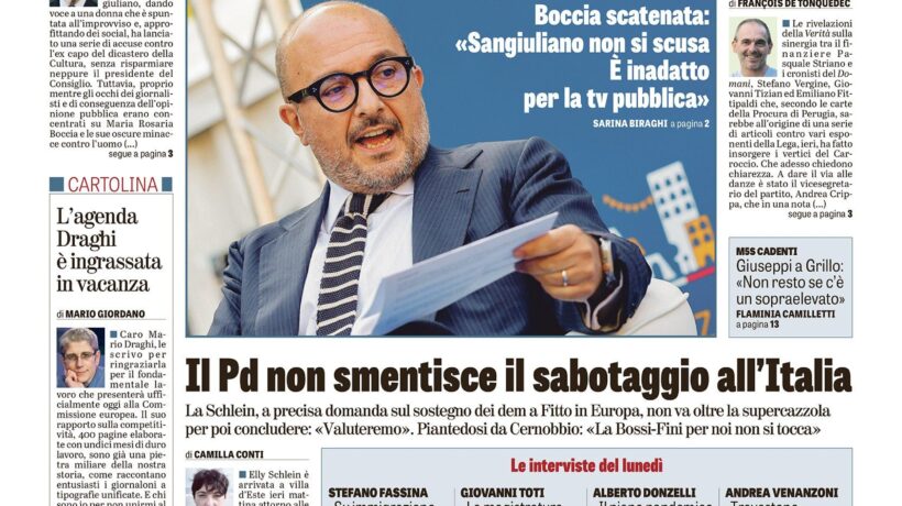 Oggi in edicola