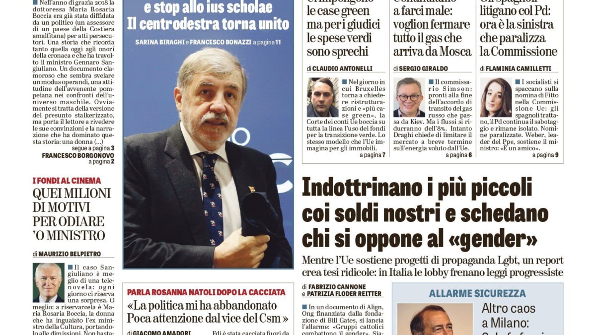 Oggi in edicola