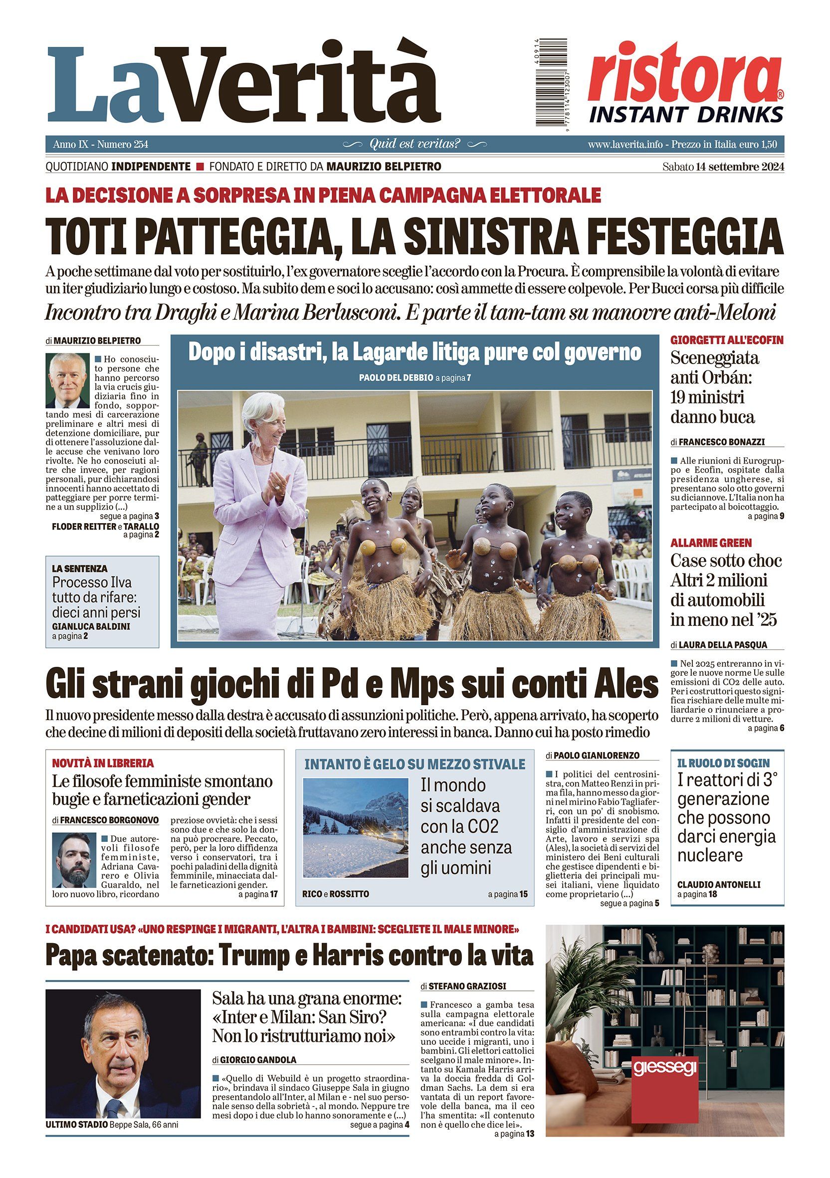 Oggi in edicola