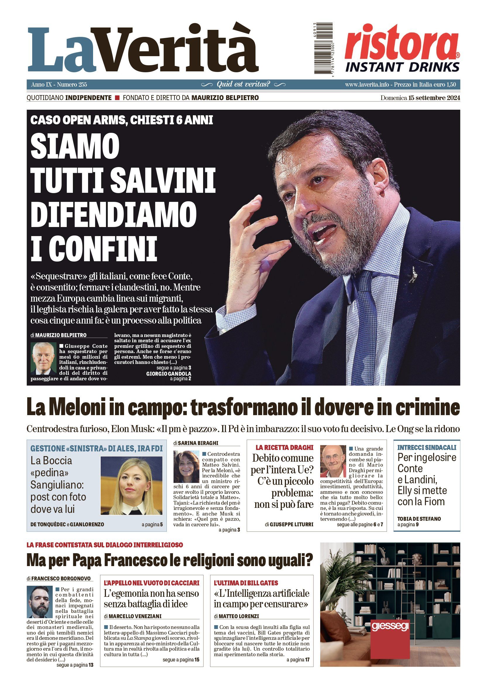 Oggi in edicola
