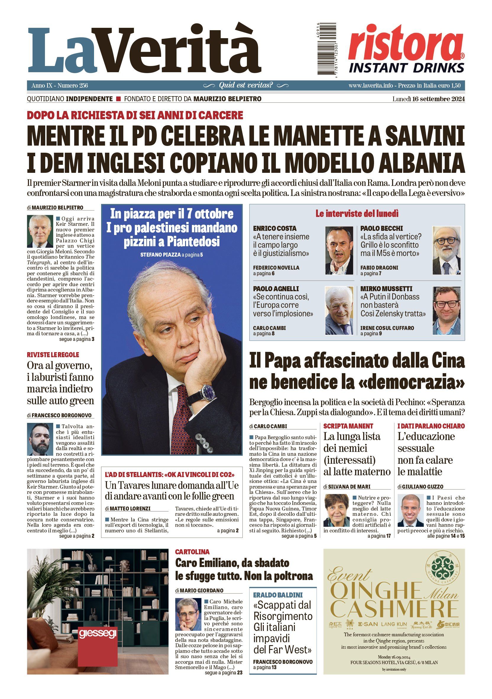 Oggi in edicola