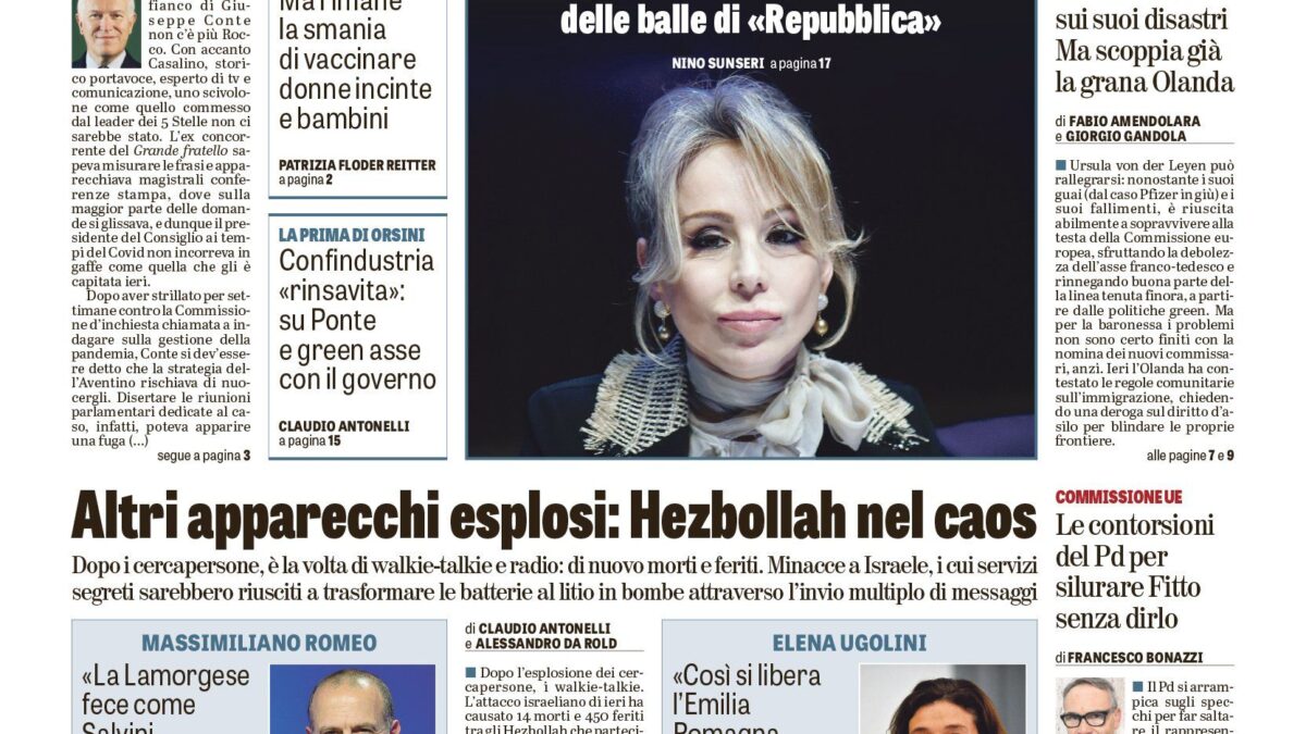 Oggi in edicola