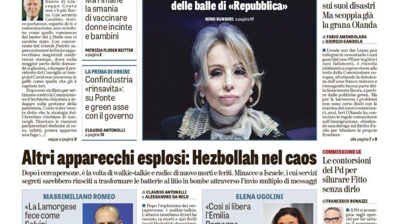 Oggi in edicola