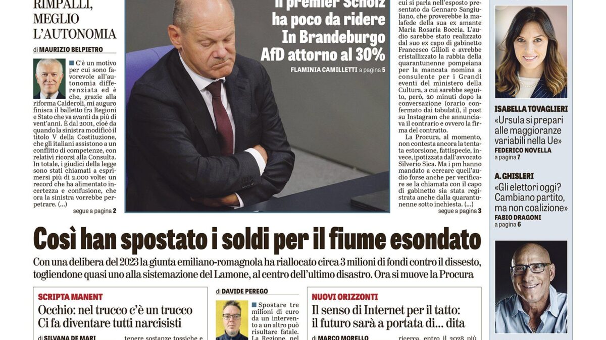 Oggi in edicola
