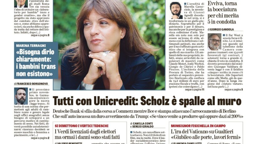 Oggi in edicola