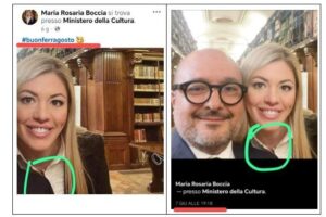 Il fotoritocco sui social per fingere di essere al Mic