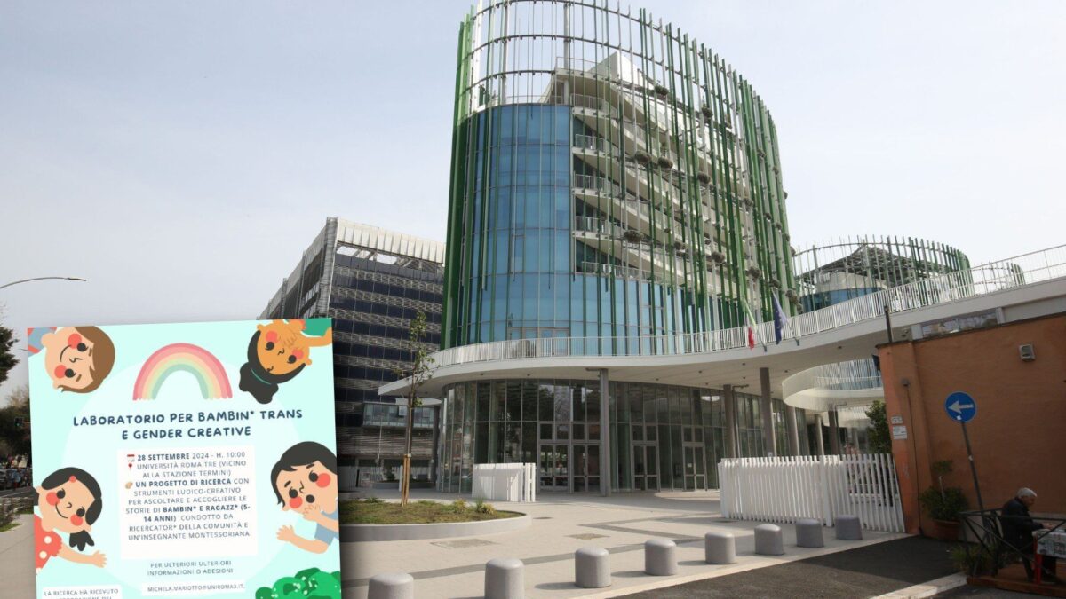 A Roma 3 aprono un «laboratorio» per baby trans e ragazzini «fluidi»