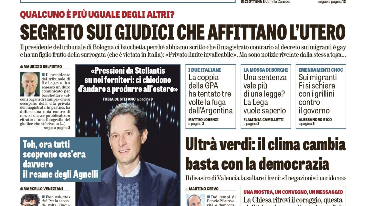 Oggi in edicola