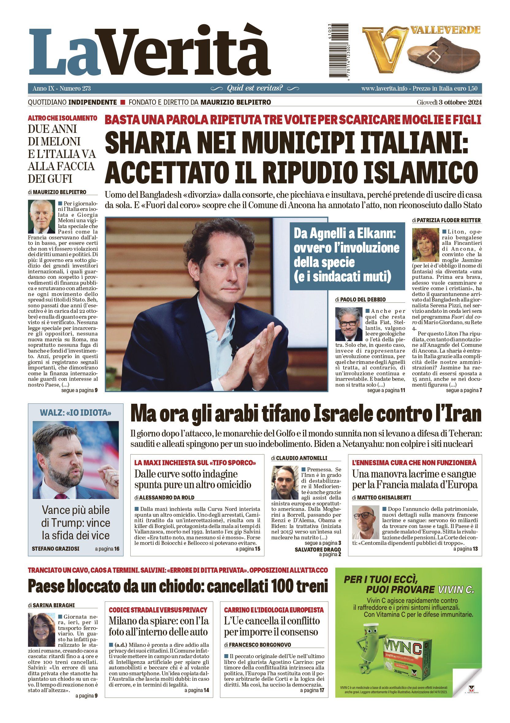 Oggi in edicola