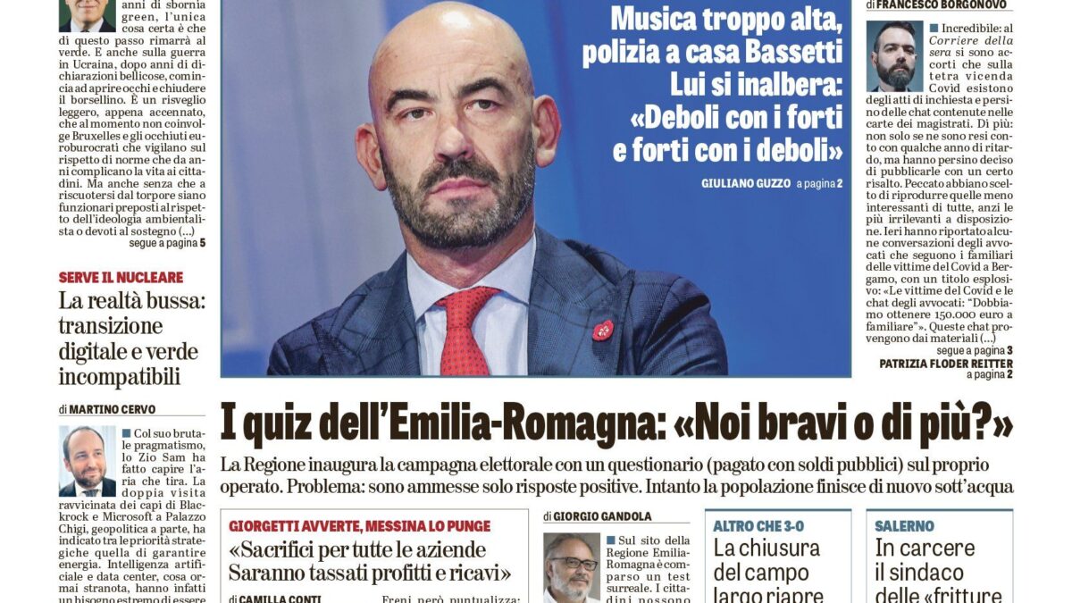 Oggi in edicola