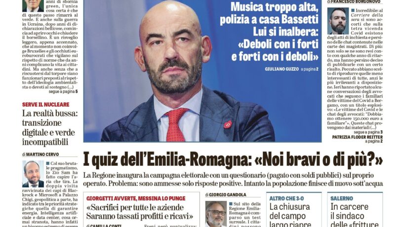 Oggi in edicola