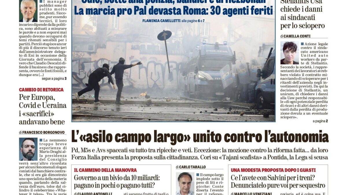 Oggi in edicola