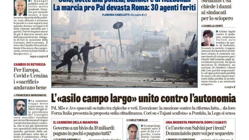 Oggi in edicola