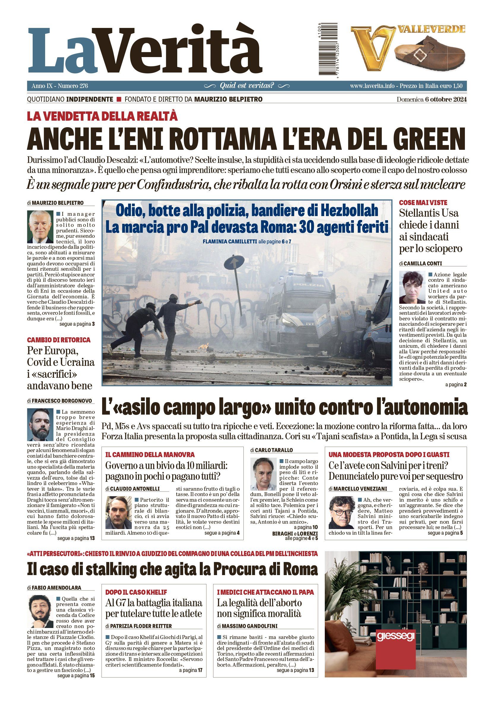 Oggi in edicola