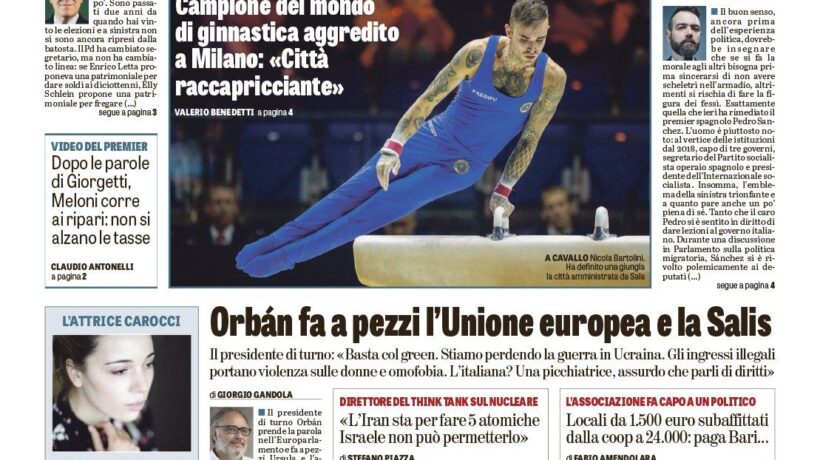 Oggi in edicola
