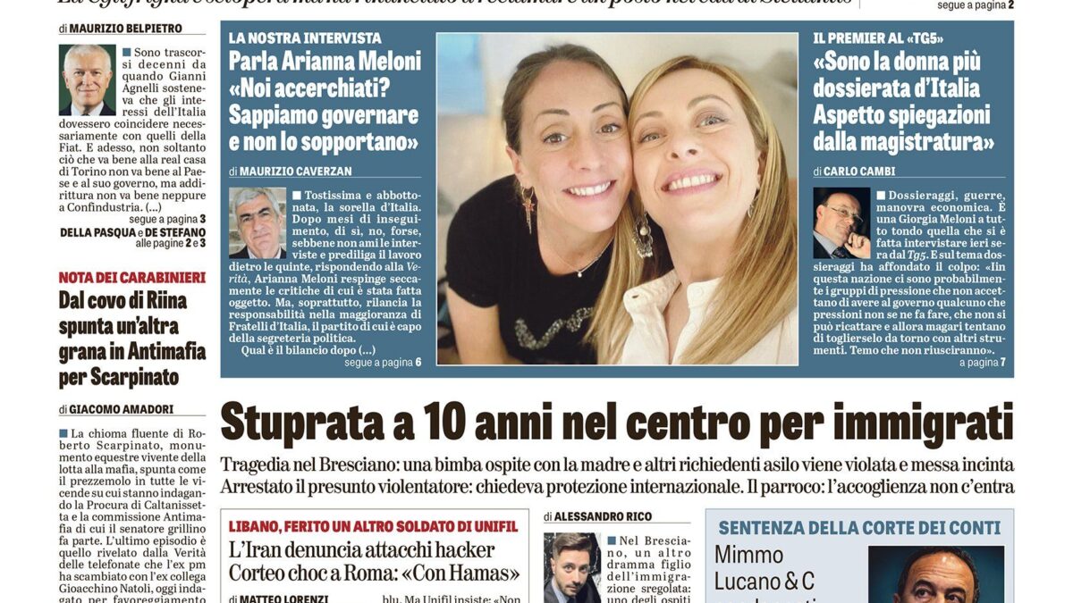 Oggi in edicola