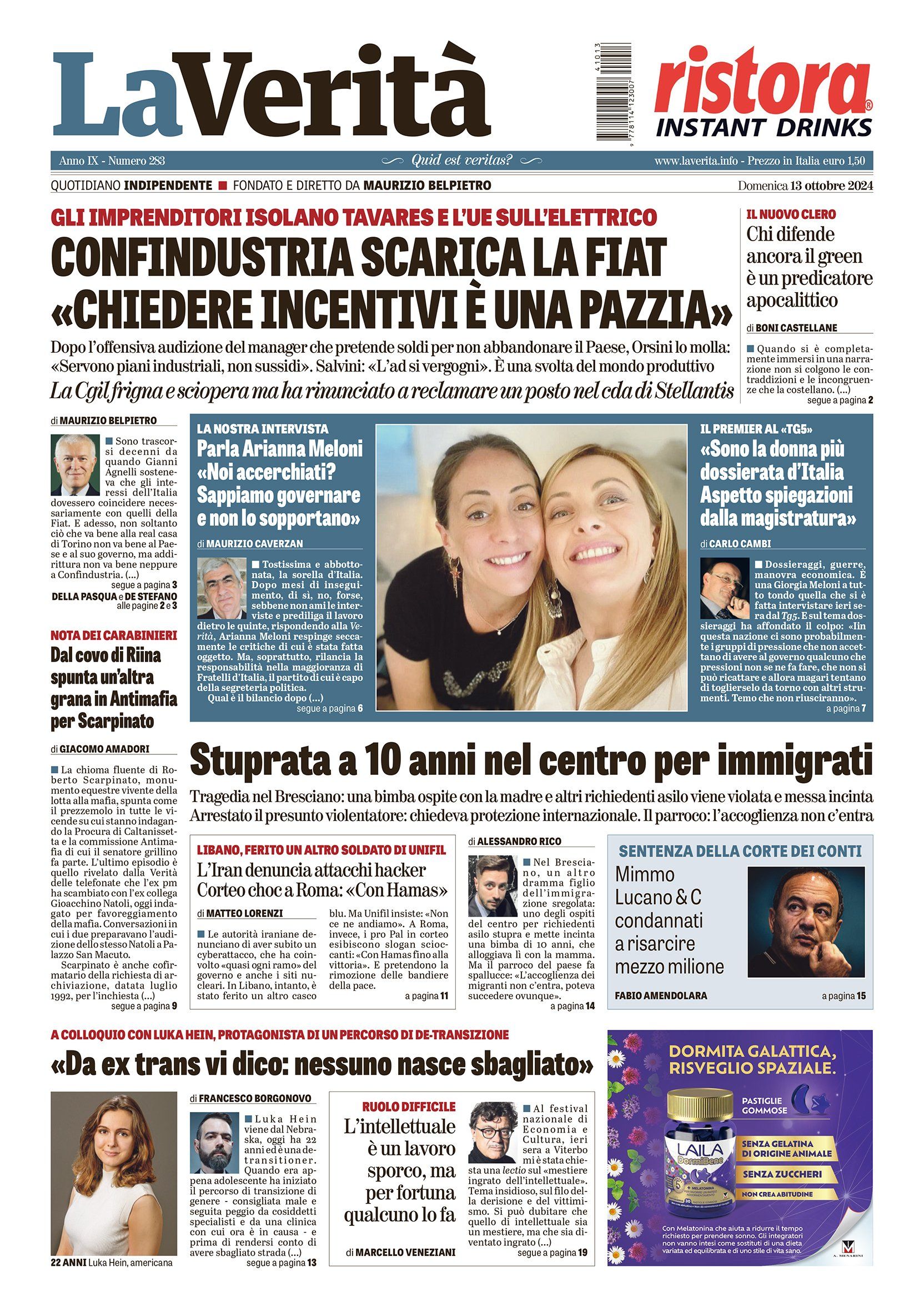 Oggi in edicola