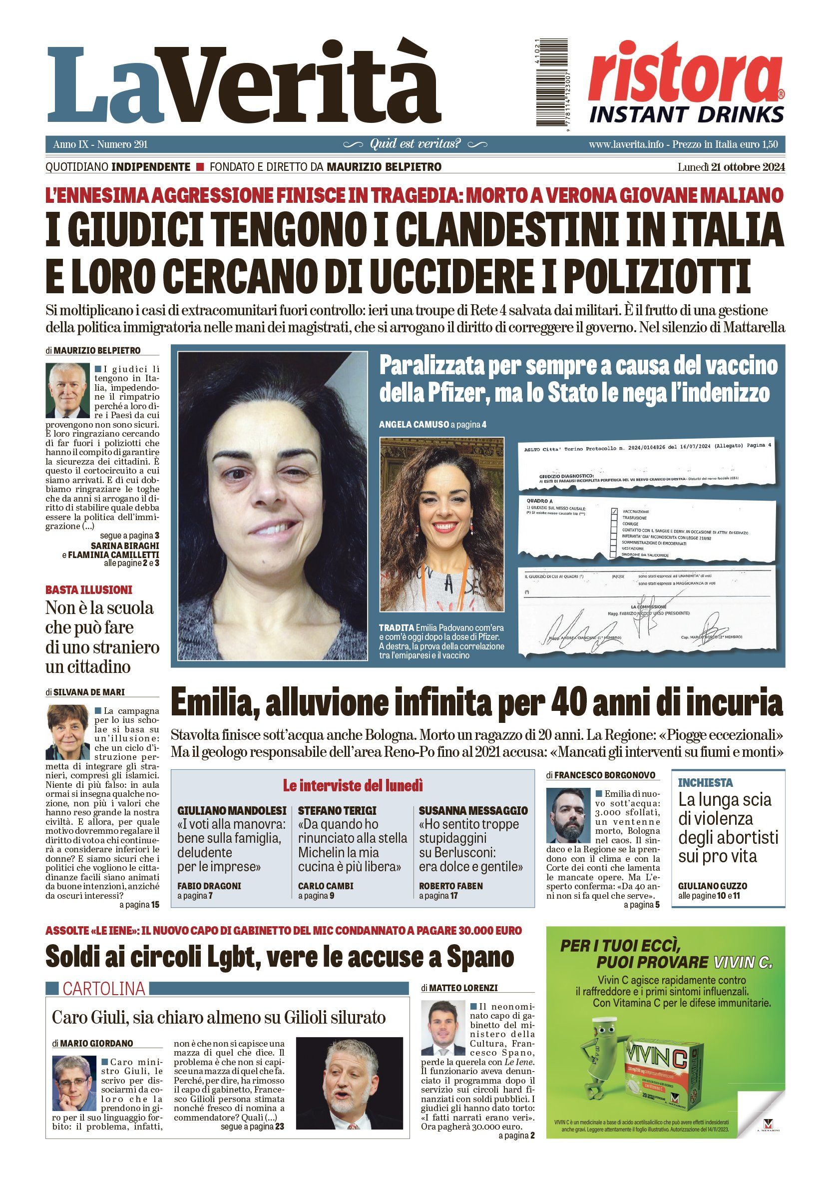 Oggi in edicola