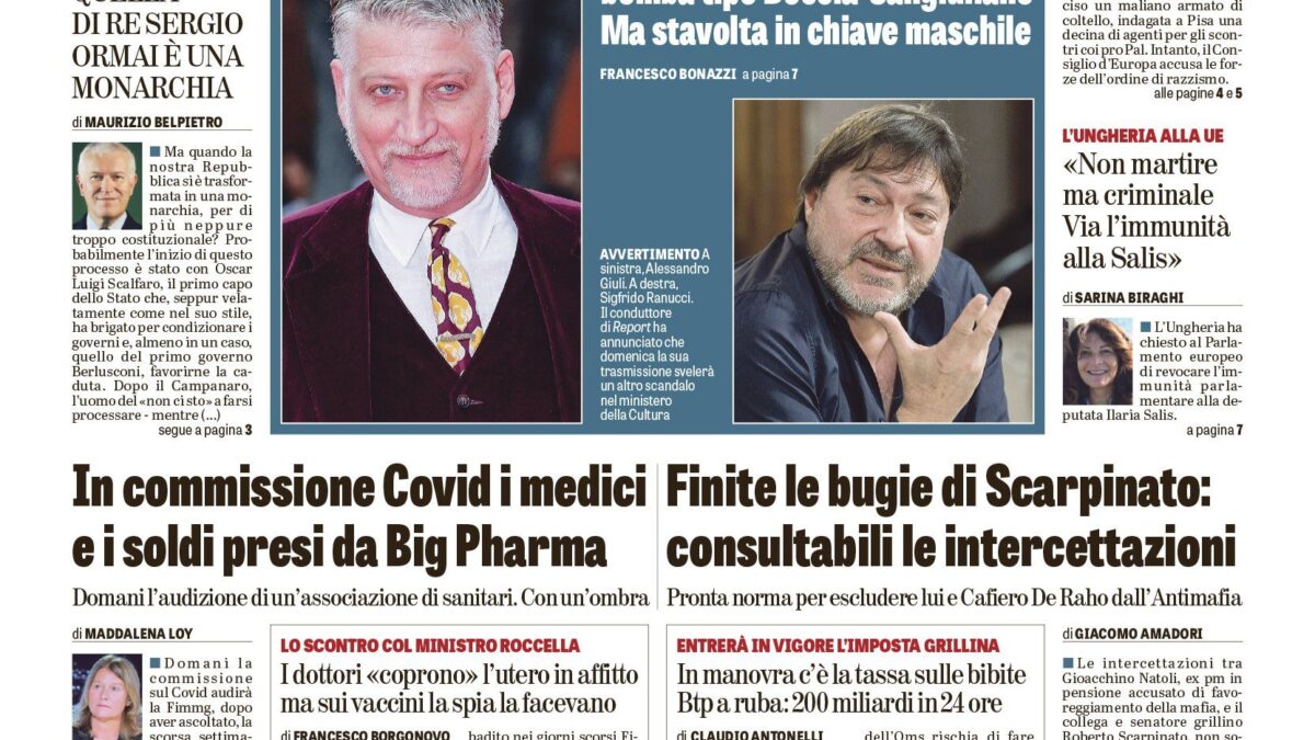 Oggi in edicola
