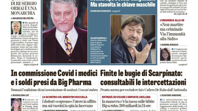 Oggi in edicola
