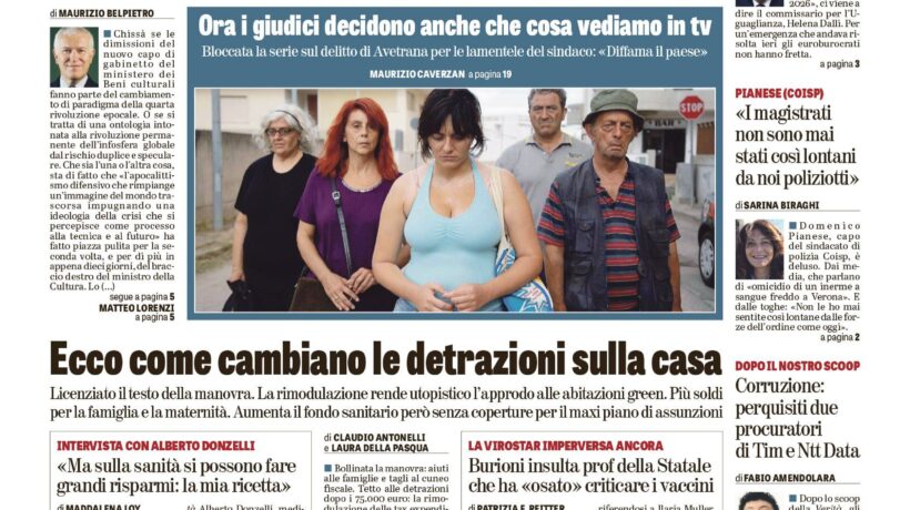 Oggi in edicola