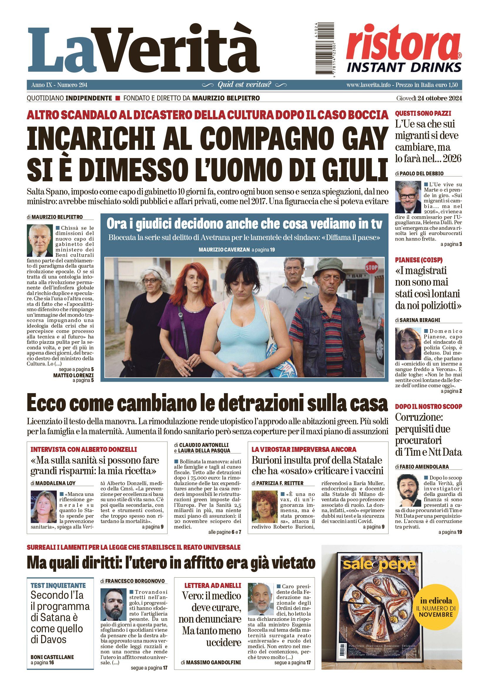 Oggi in edicola