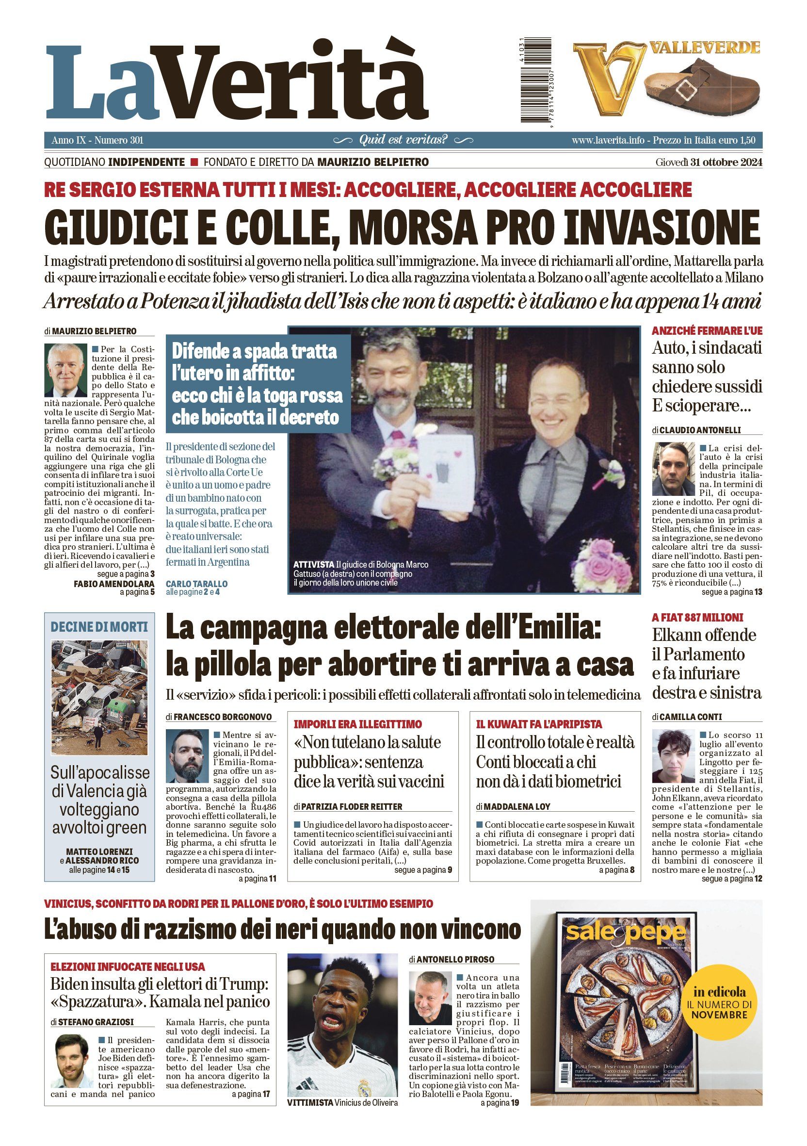 Oggi in edicola