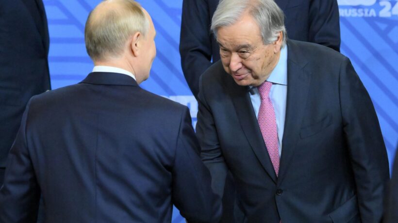 Guterres: inchini a Putin, sberle dall’Iran