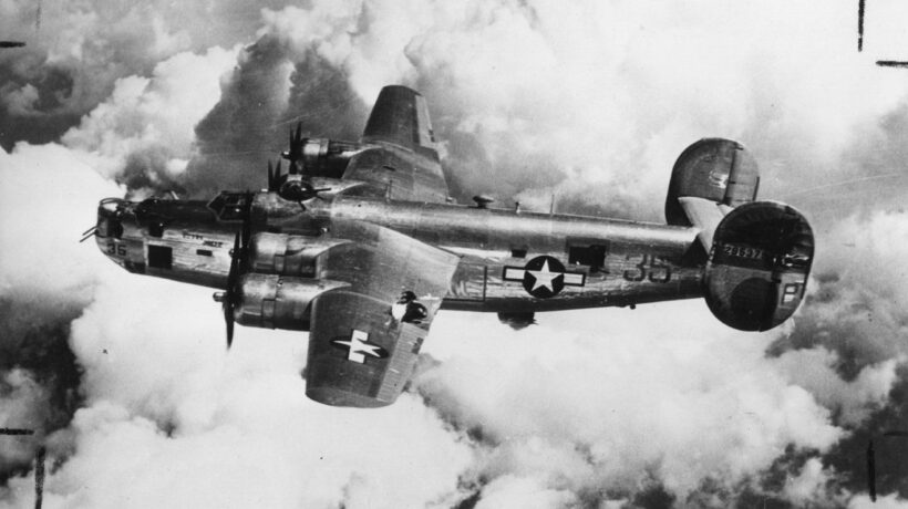 B-24 del 451° Bomb Group dell'Usaf, il reparto che sganciò le bombe su Gorla (Usaf)