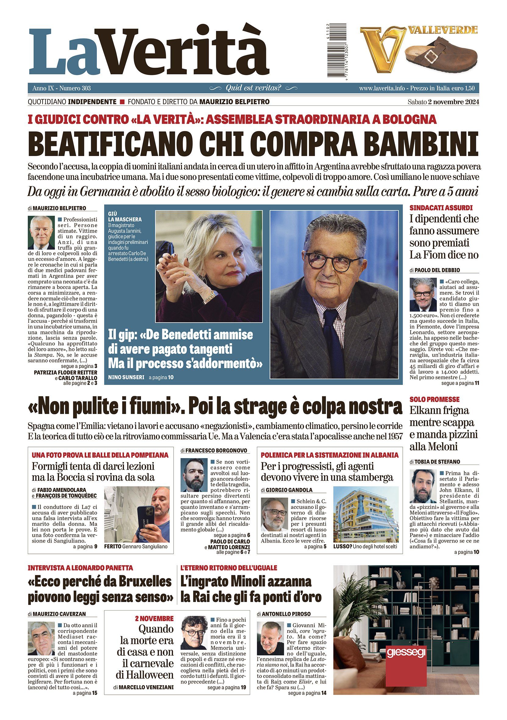 Oggi in edicola