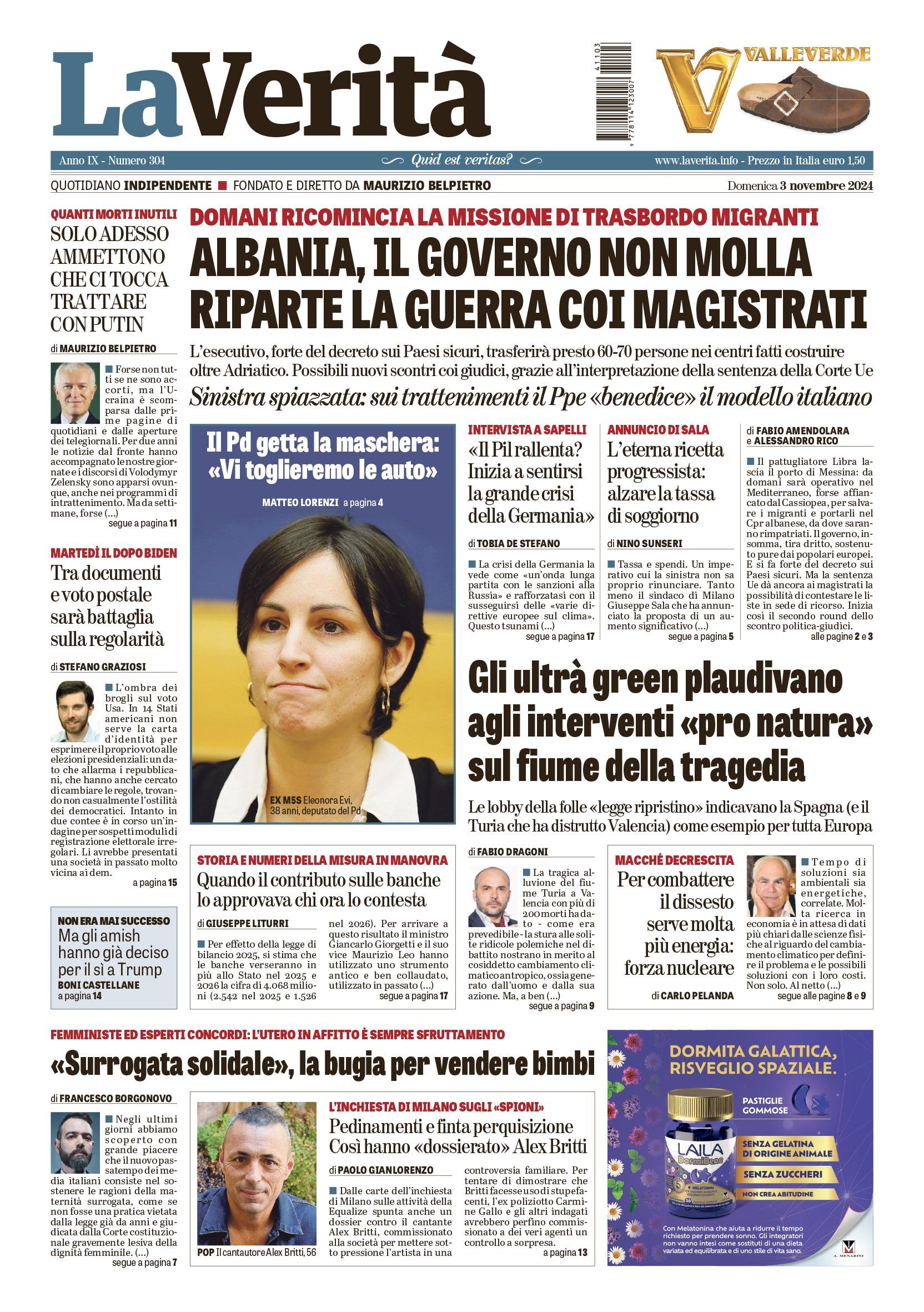 Oggi in edicola
