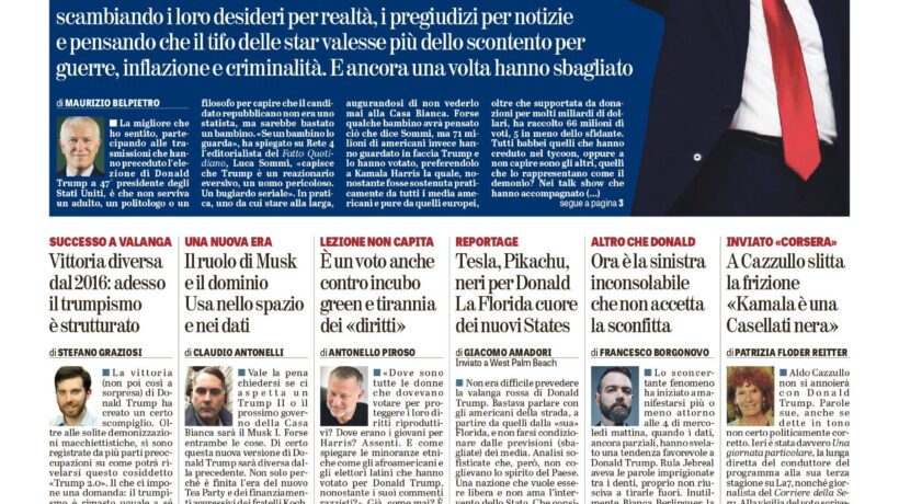 Oggi in edicola