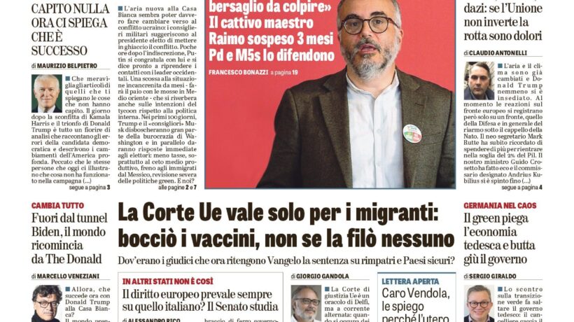Oggi in edicola