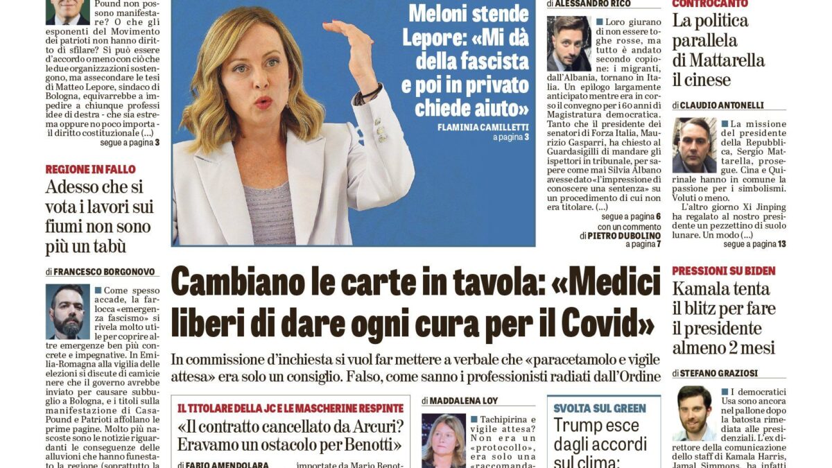Oggi in edicola
