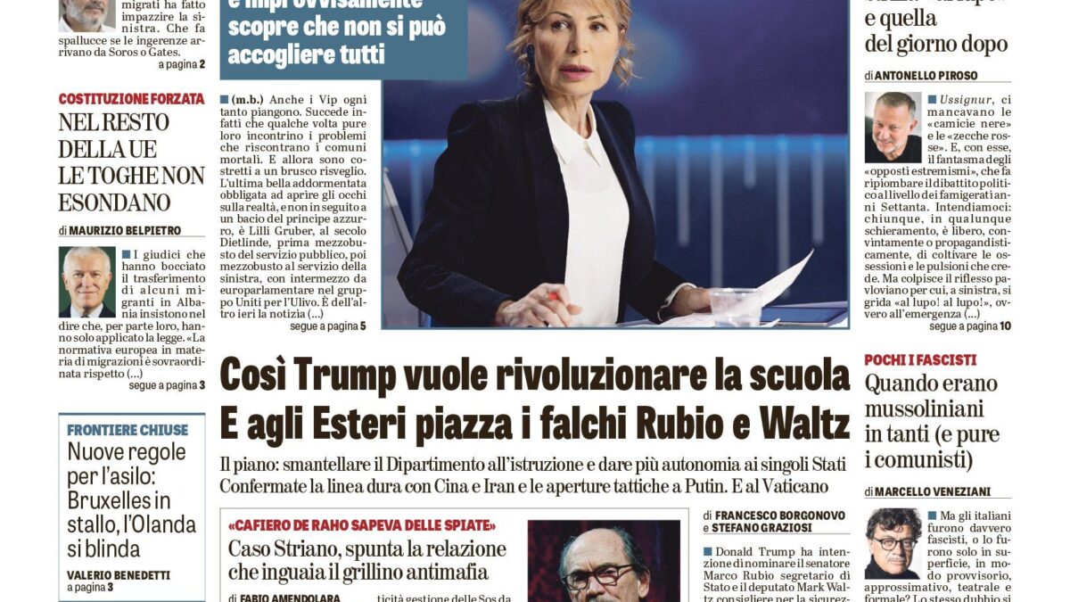 Oggi in edicola
