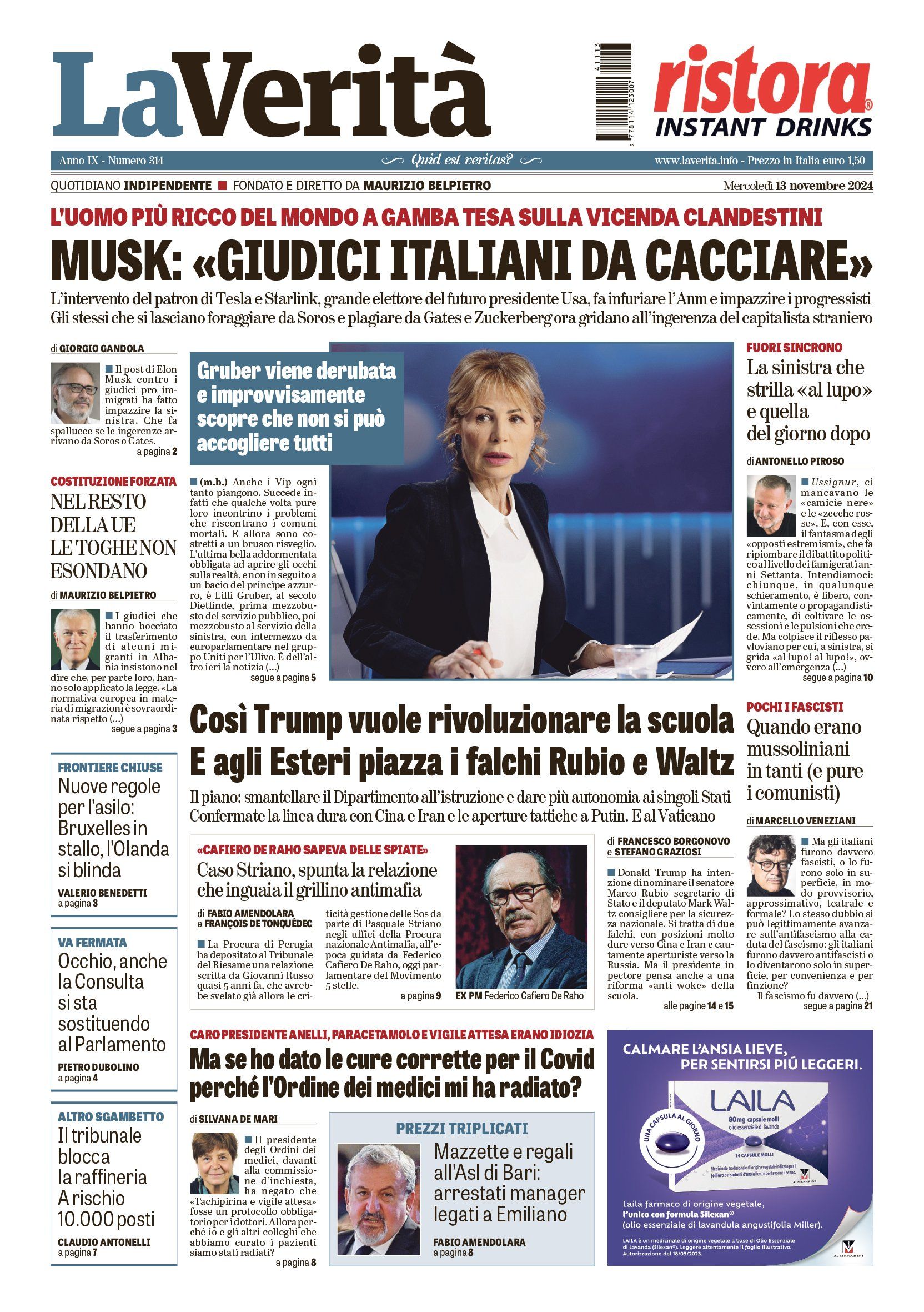 Oggi in edicola