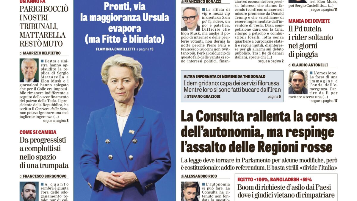 Oggi in edicola