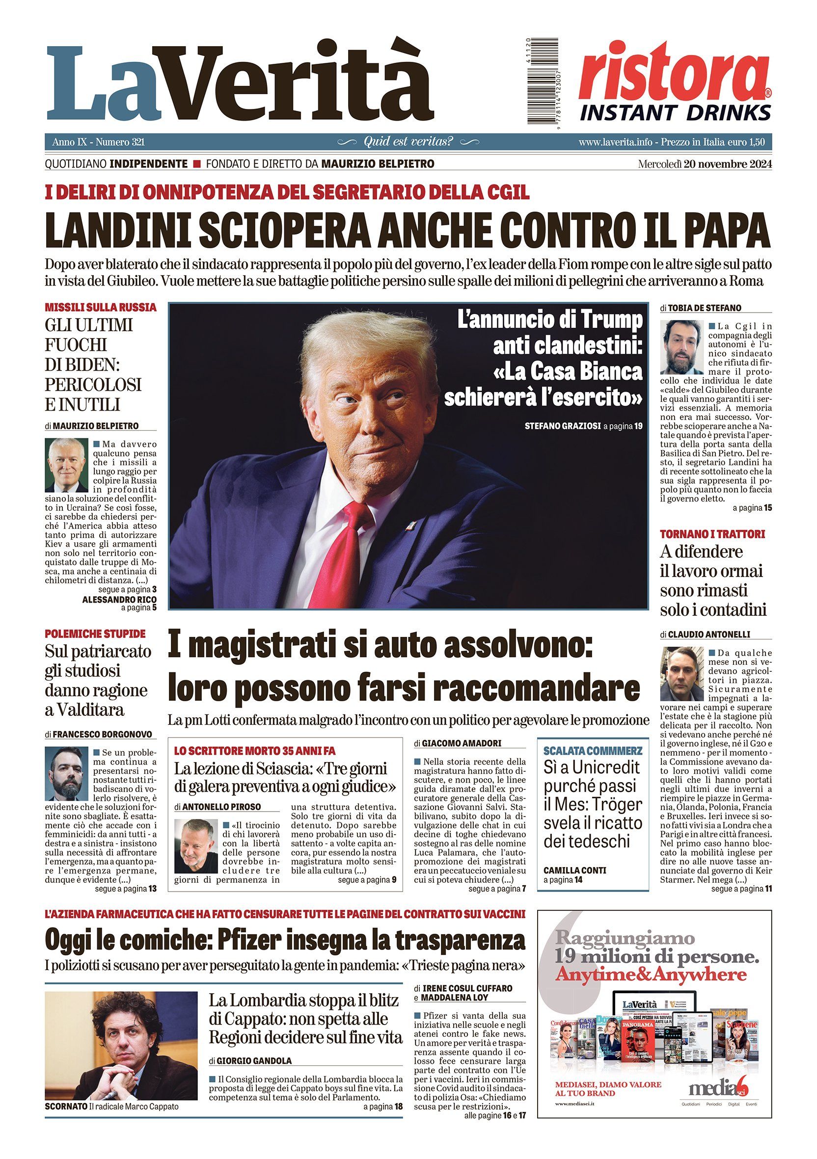Oggi in edicola