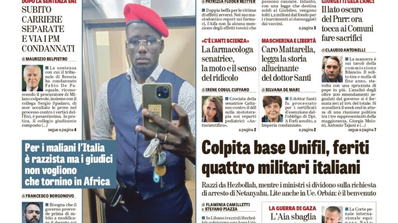 Oggi in edicola
