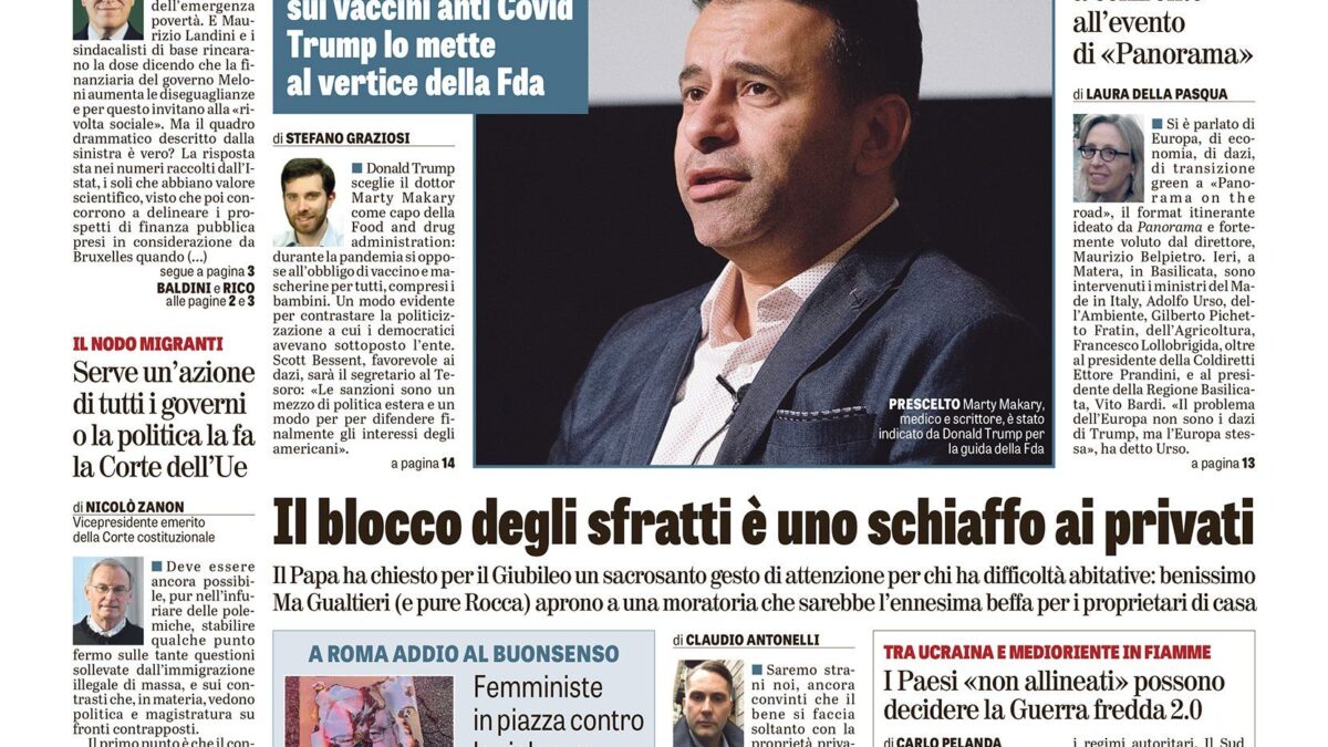 Oggi in edicola