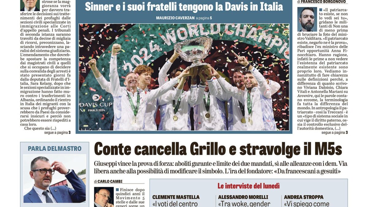 Oggi in edicola