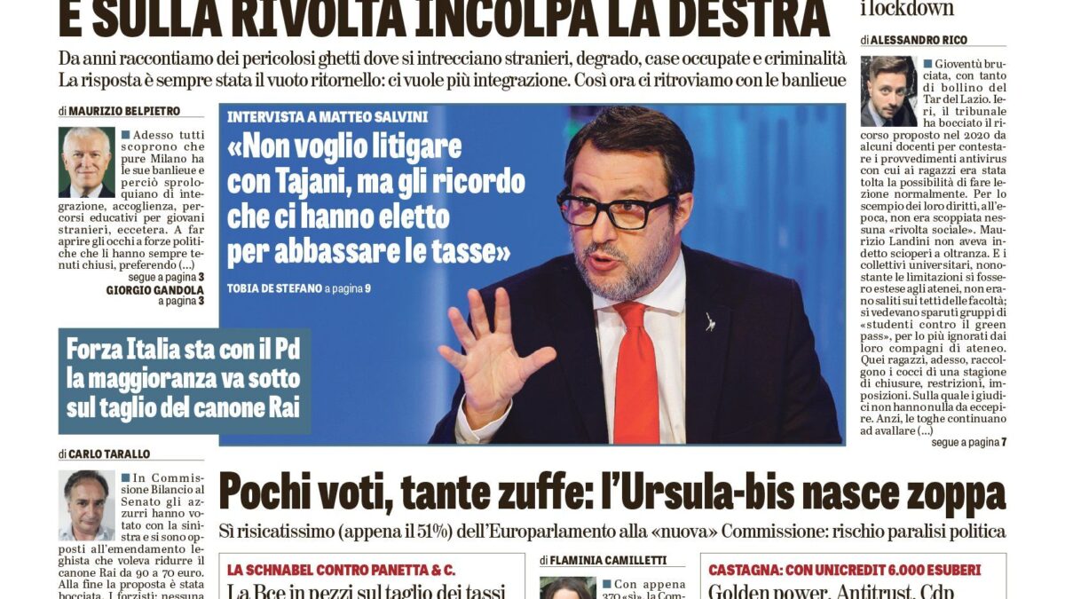 Oggi in edicola